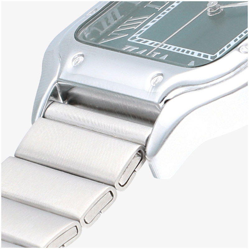 Relógio Homem Chris Him Verde Prateado