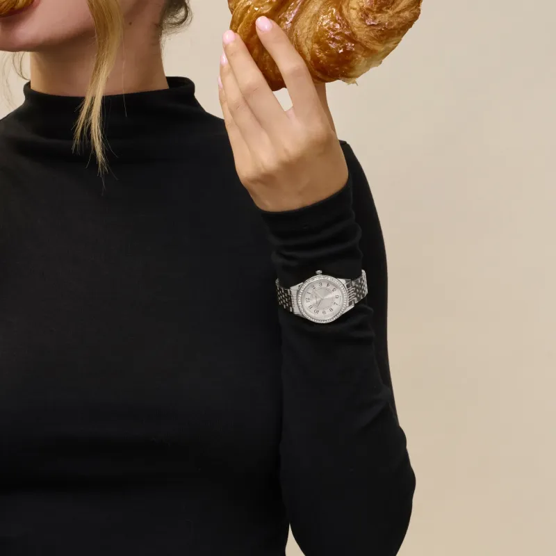 Relógio de Mulher Audrey Prateado | Radiant