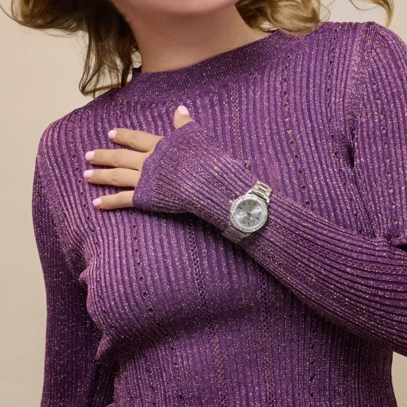 Relógio de Mulher Britney Prateado | Radiant