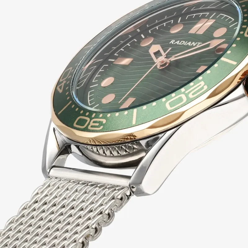 Relógio de Homem Chris Verde/Rose Gold | Radiant