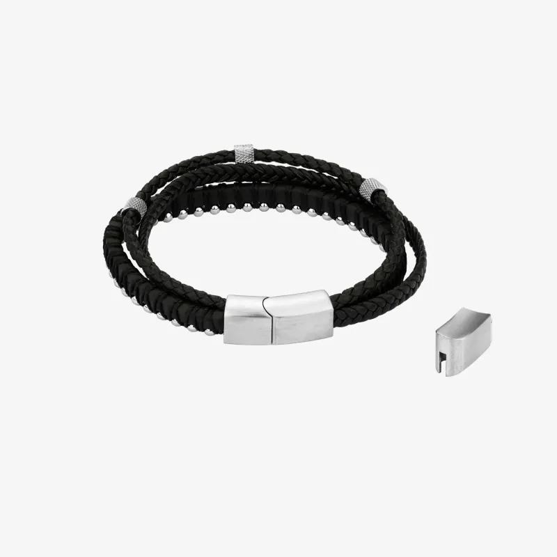Pulseira de Homem Sierra Preta/Prateada | Radiant