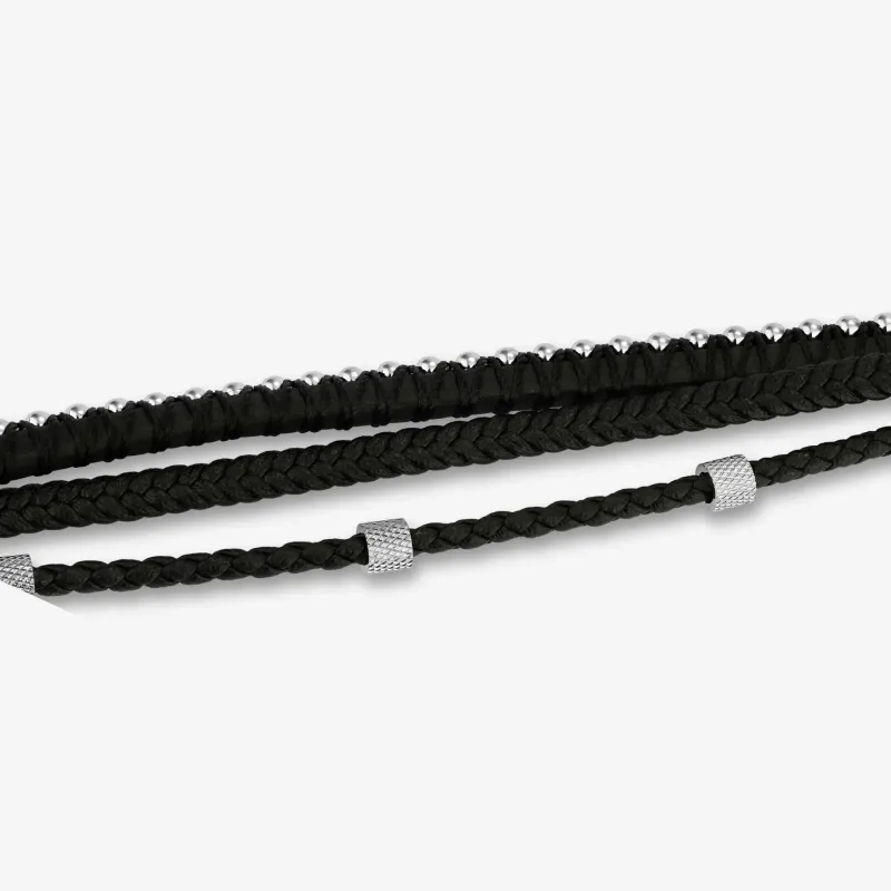Pulseira de Homem Sierra Preta/Prateada | Radiant
