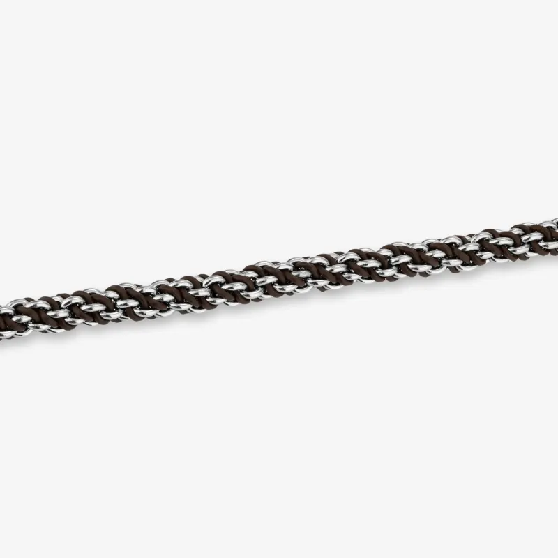 Pulseira de Homem Ulises Castanha em Aço | Radiant