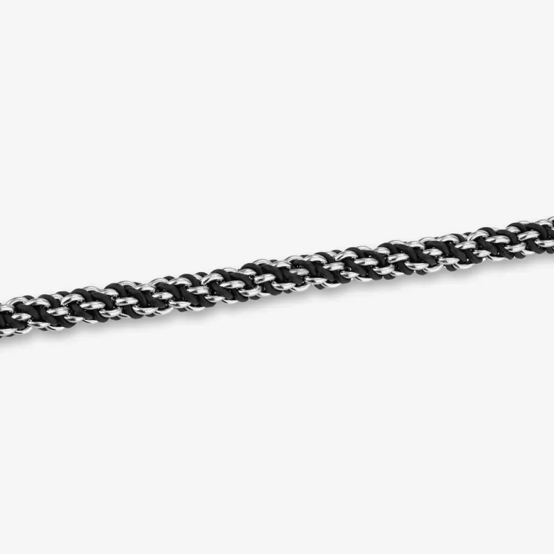 Pulseira de Homem Ulises Preta em Aço | Radiant