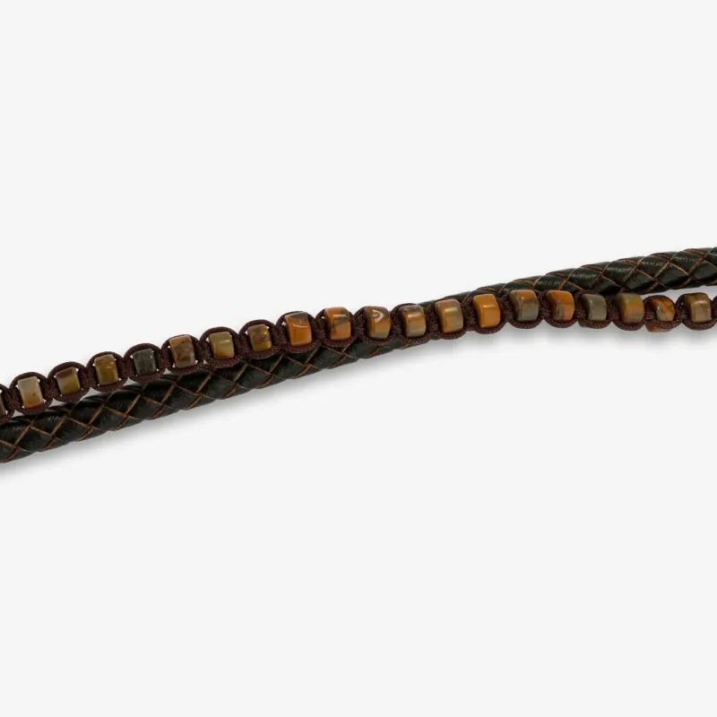 Pulseira de Homem Sierra com Contas Castanhas | Radiant