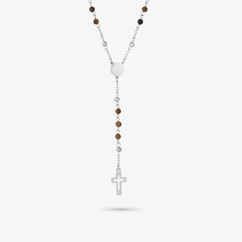 Colar de Homem Iconclast com Pedras Castanhas | Radiant