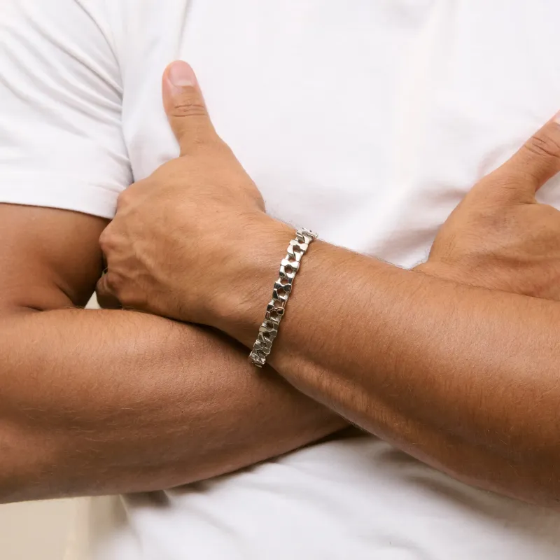 Pulseira de Homem Steel Code Twist Prateada | Radiant