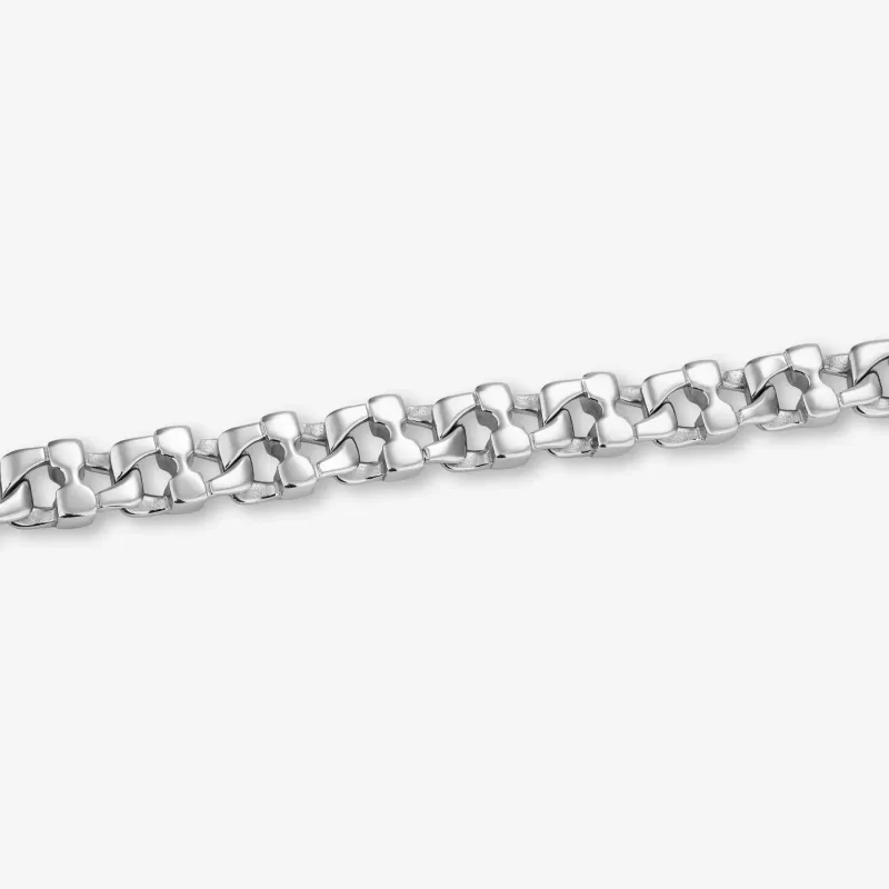 Pulseira de Homem Steel Code Twist Prateada | Radiant