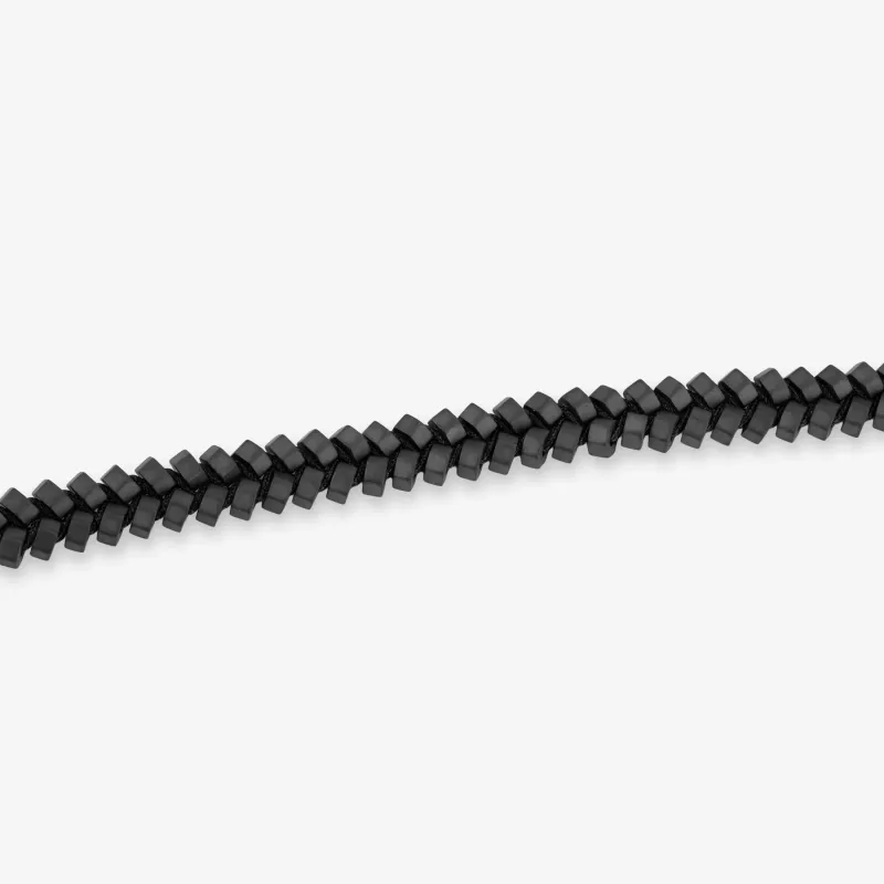 Pulseira de Homem Tribal Entrançada Preta | Radiant