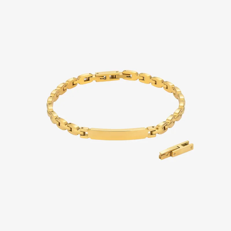 Pulseira de Homem Code Dourada | Radiant