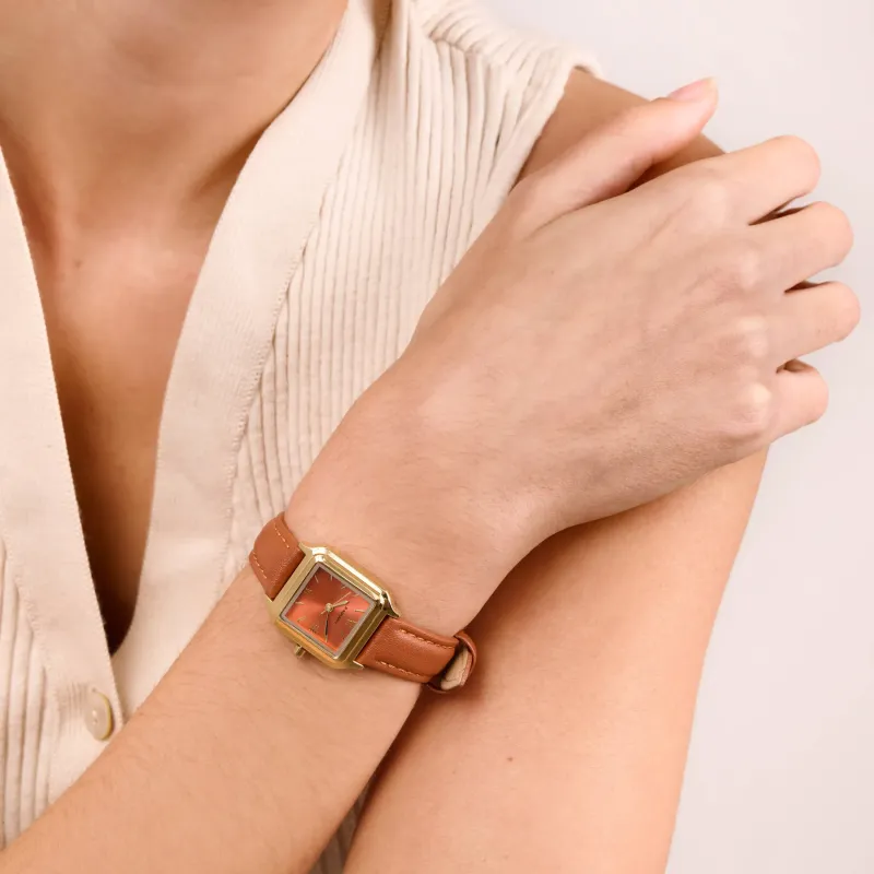 Relógio Mulher Coral Wave Castanho | Radiant