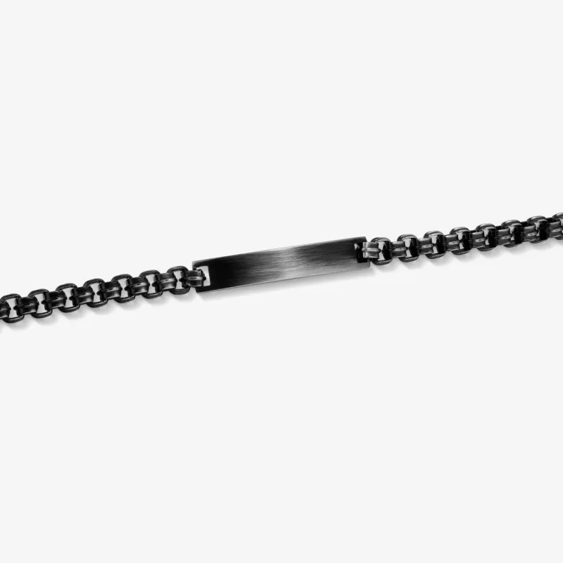 Pulseira de Homem Shadow Link Aço Negra  | Radiant
