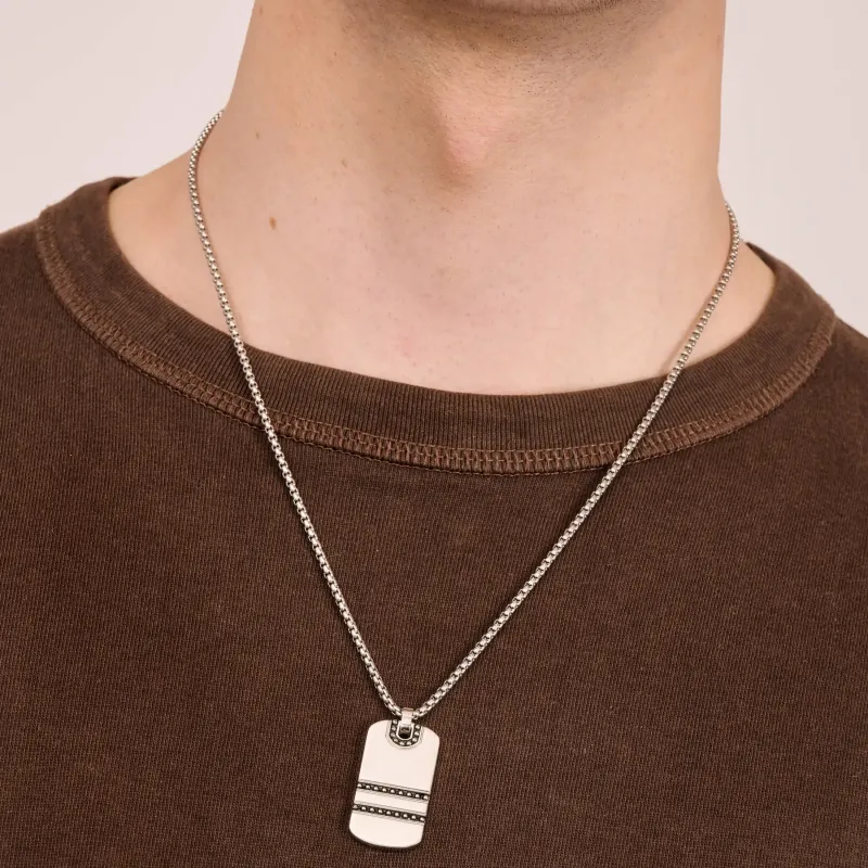 Colar de homem Creed Prateada | Radiant