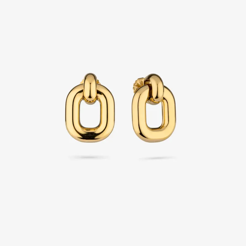 Brincos Dourados de Mulher com Aro Quadrado | Radiant