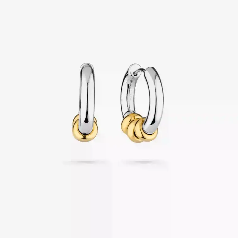 Argolas Bicolor de Mulher com Movimento | Radiant