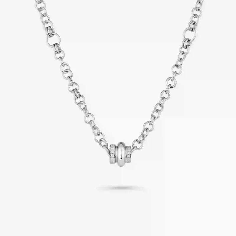 Colar Prateado de Mulher com Cristal Frost | Radiant