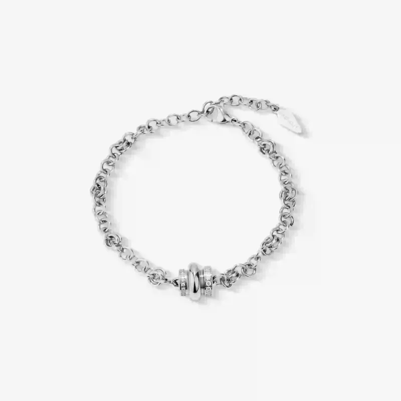 Pulseira Prateada de Mulher com Cristal Frost | Radiant