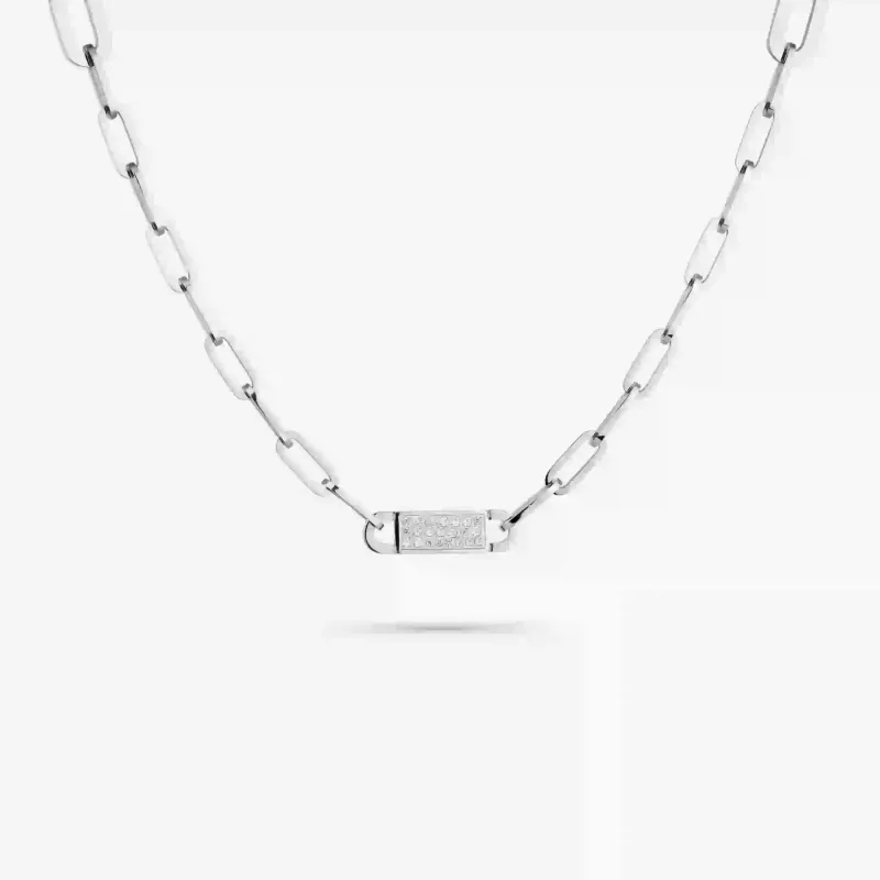 Colar Prateado de Mulher com Cristal Iced | Radiant