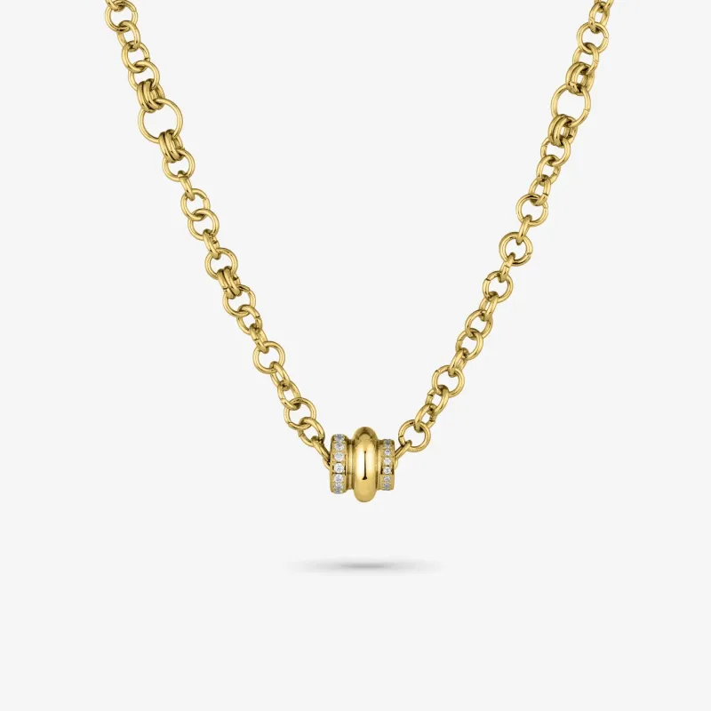 Colar Dourado de Mulher com Cristal Frost | Radiant