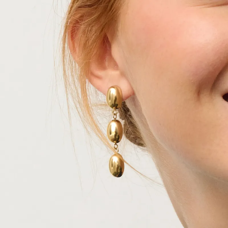 Brincos Dourados Compridos de Mulher Soulmate | Radiant