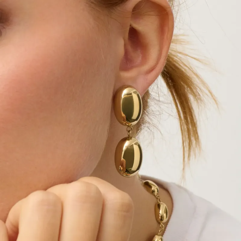 Brincos Dourados Pendentes de Mulher Soulmate | Radiant