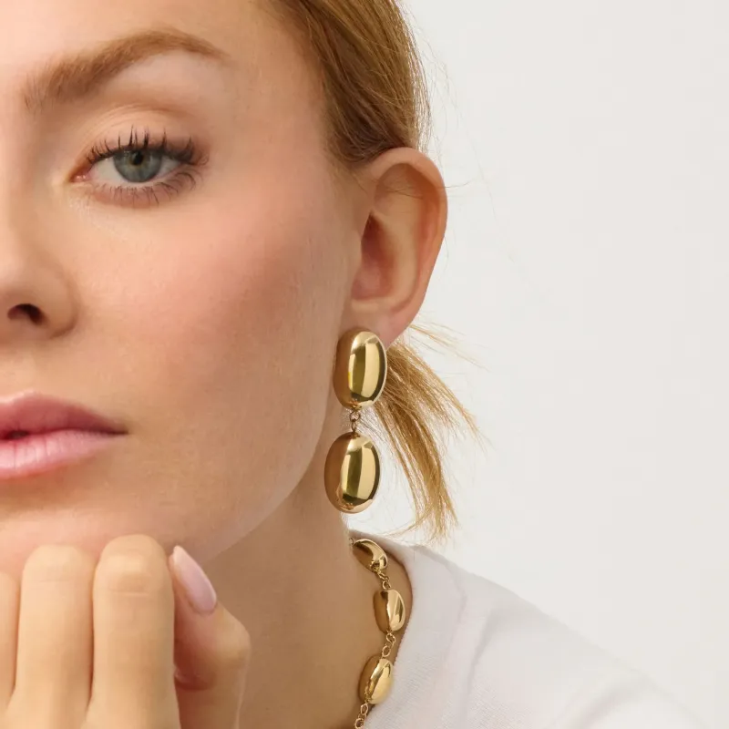 Brincos Dourados Pendentes de Mulher Soulmate | Radiant