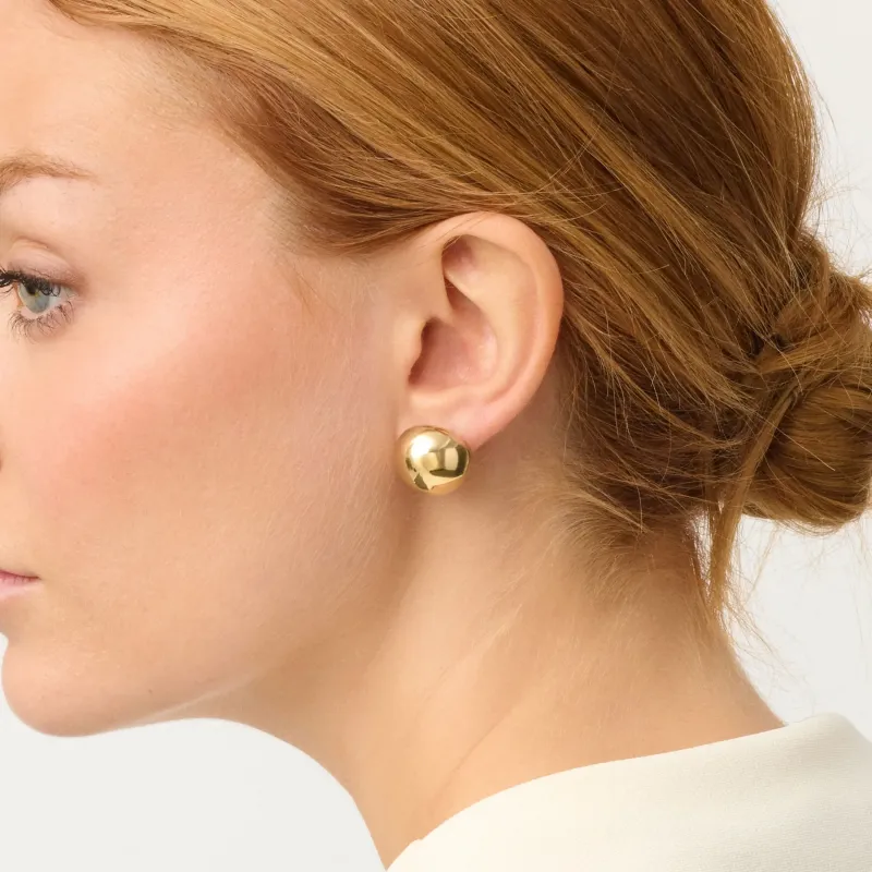 Brincos Dourados de Esfera de Mulher Soulmate | Radiant