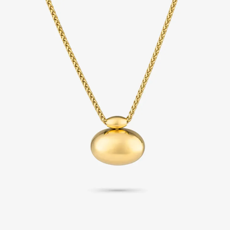 Colar Dourado de Mulher com Pendente Oval Soulmate | Radiant