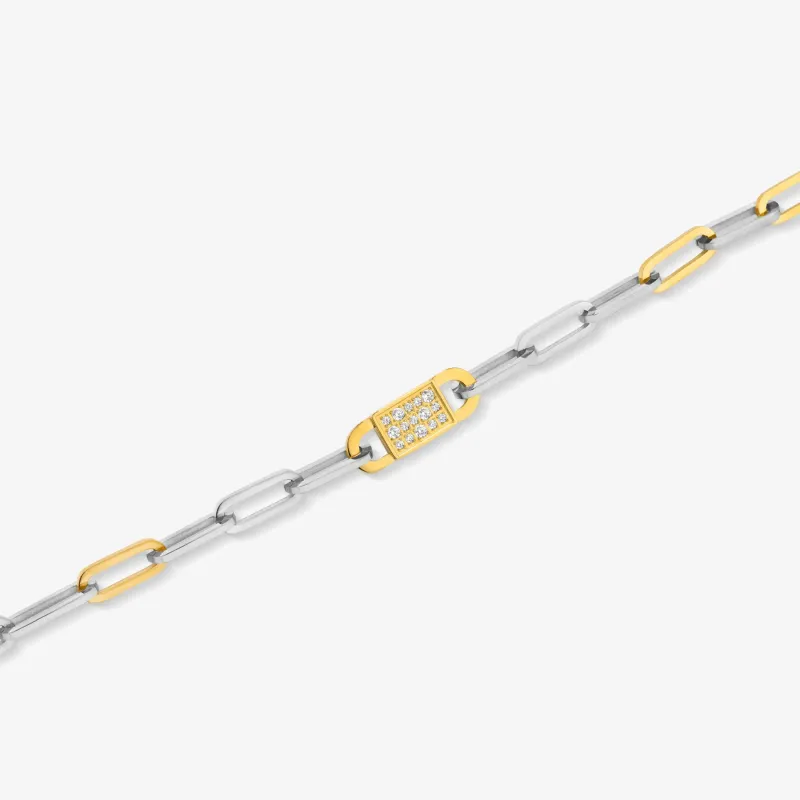 Colar Bicolor de Mulher com Cristal Iced | Radiant