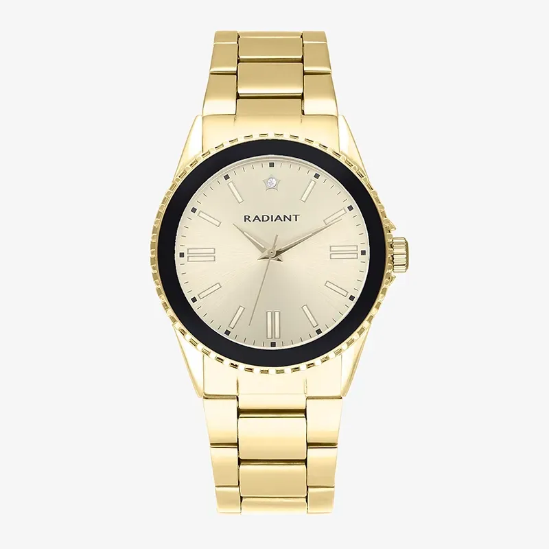 FROST 38MM BLACK BEZEL IPG DIAL & BRAZ