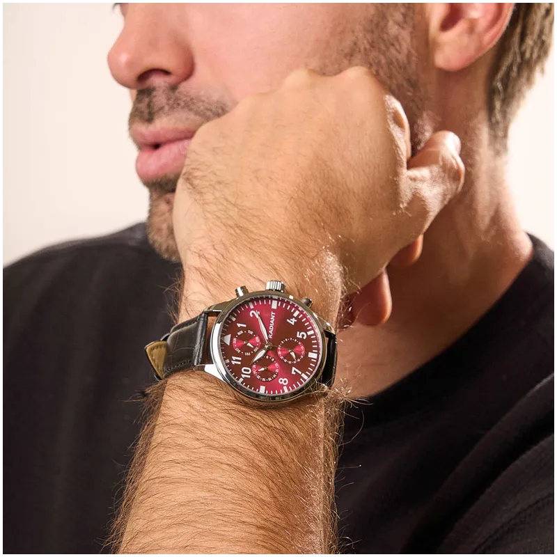 Relógio Homem Caiman Pulseira Preta