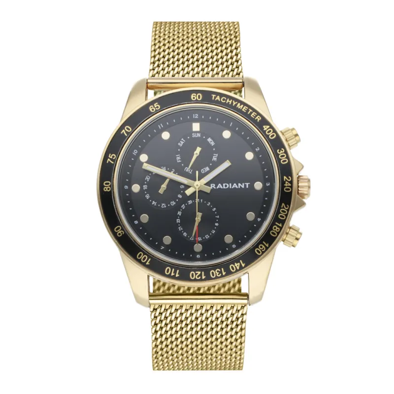 Relógio Homem Canarias Preto/Dourado