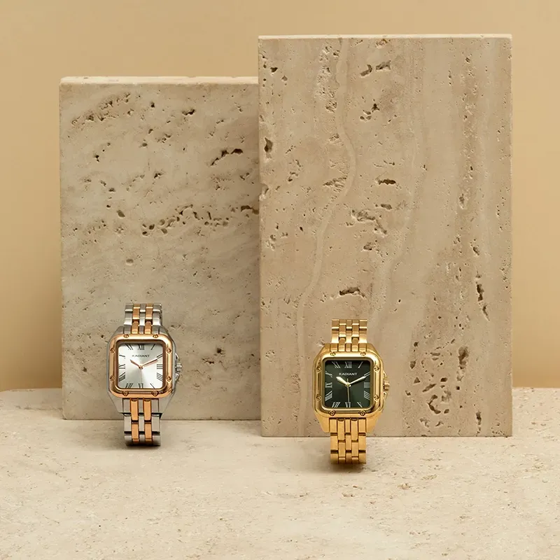 Radiant Bahamas Relógio Mulher Dourado com Mostrador Verde