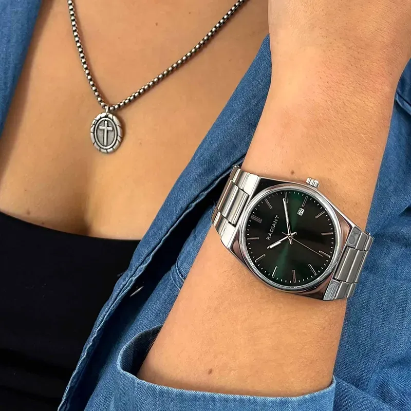 Radiant Air Relógio de Mulher Dourado com Mostrador Verde