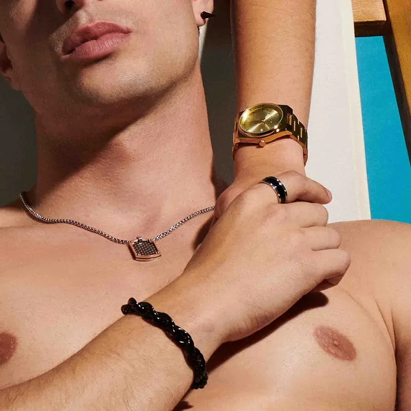 Radiant Air Relógio de Mulher Dourado com Bracelete de Aço