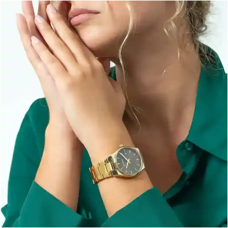 Relógio Mulher AirMini Chocolate/Dourado