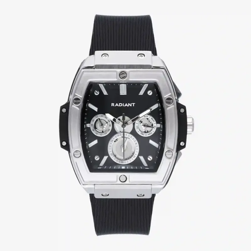 Relógio Homem Ryan Prata/Silicone