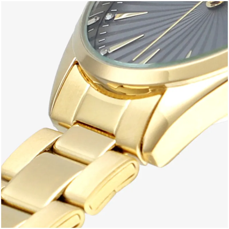 Relógio Mulher Gris Dourado