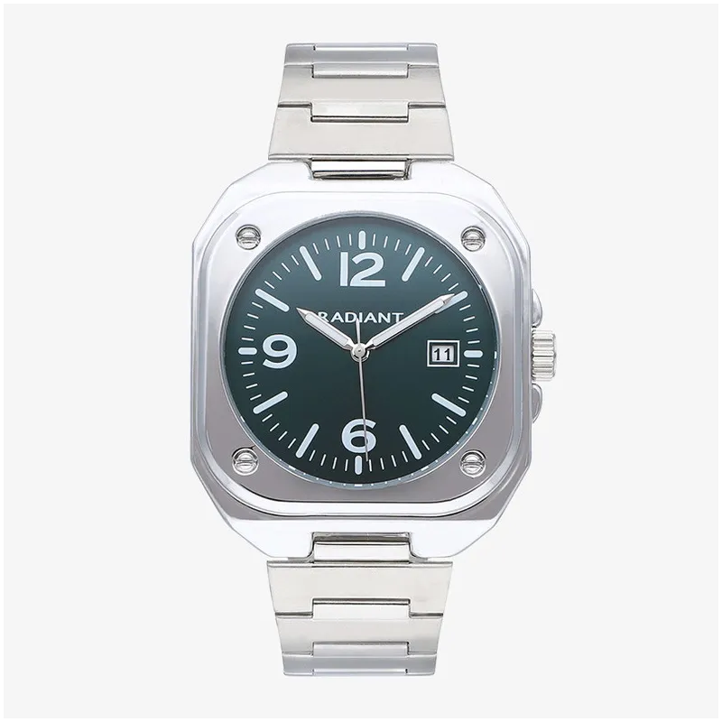 Relógio Homem Vittorio Verde Prateado