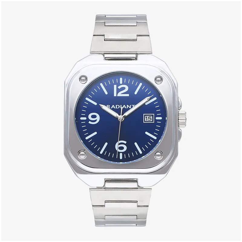 Relógio Homem Vittorio Azul Prateado