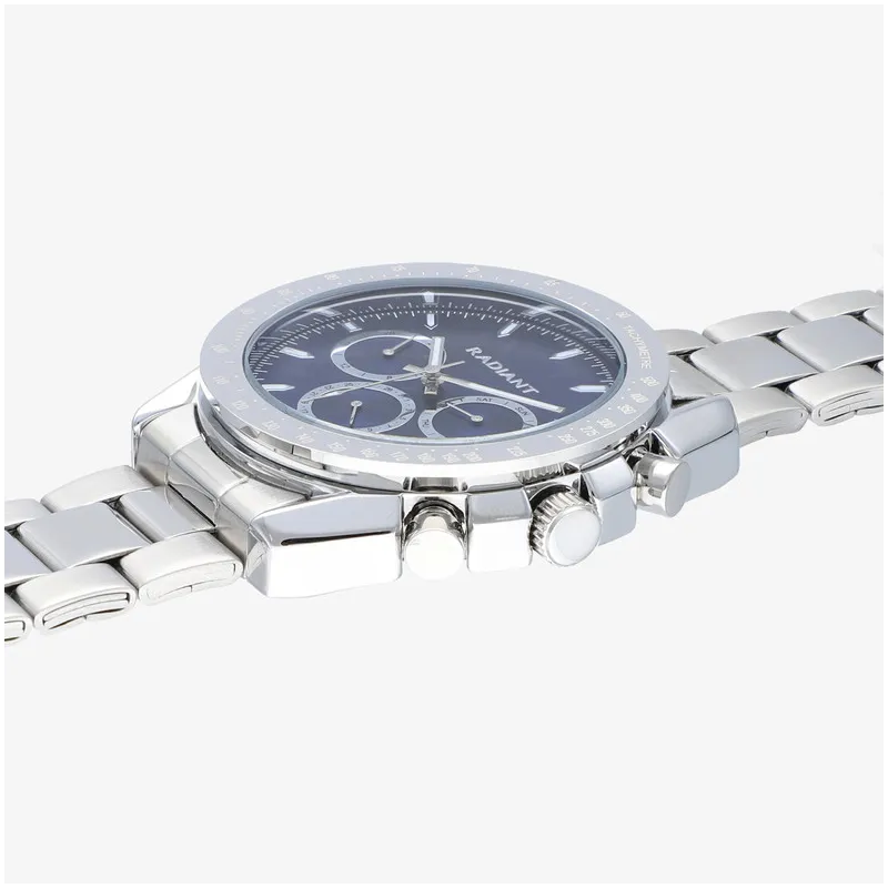 Relógio Homem Marlon Azul Prateado