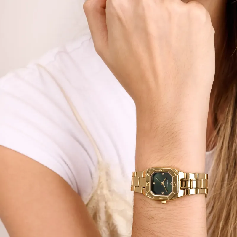 Relógio Mulher Palm Drive Verde/Dourado | Radiant