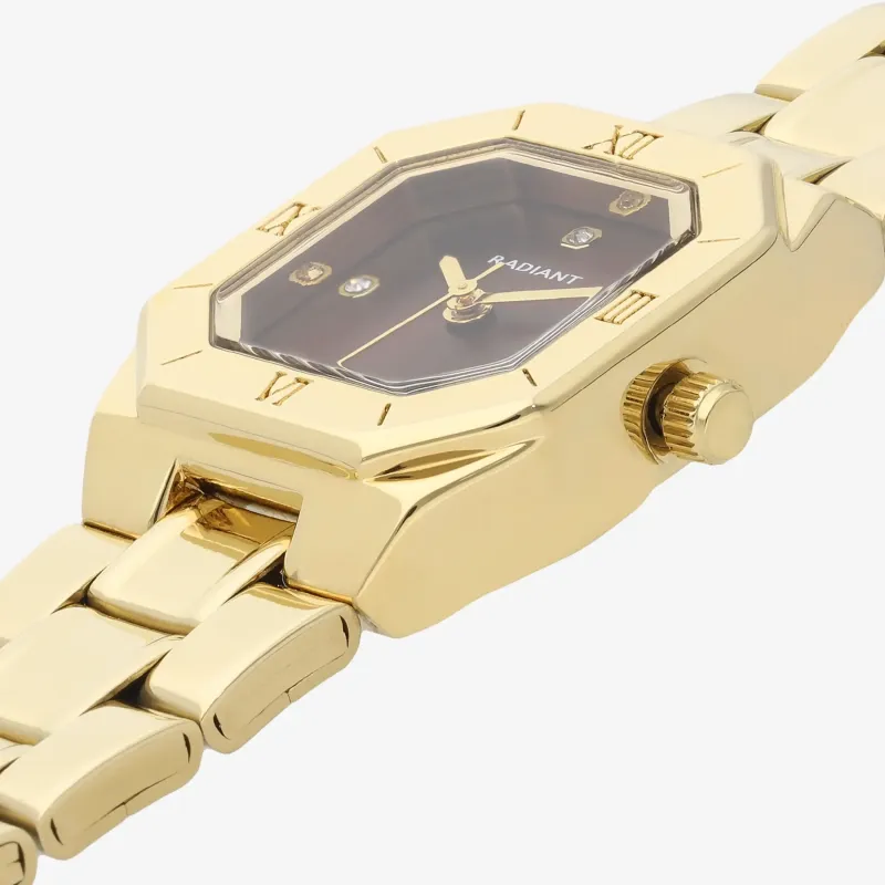 Relógio Mulher Palm Drive Castanho/Dourado | Radiant