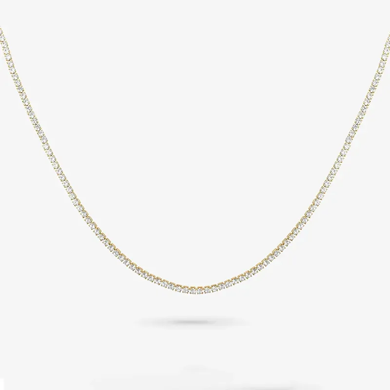 Colar Riviere Dourado e Branco FREEDOM Homem RADIANT Joias