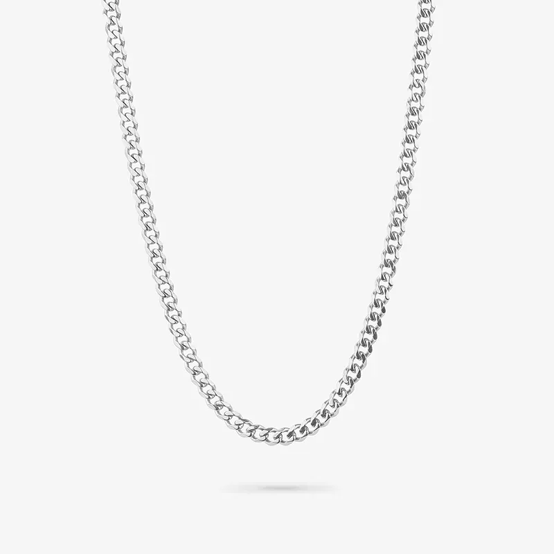 Corrente Prateada BOXER Homem RADIANT Joias