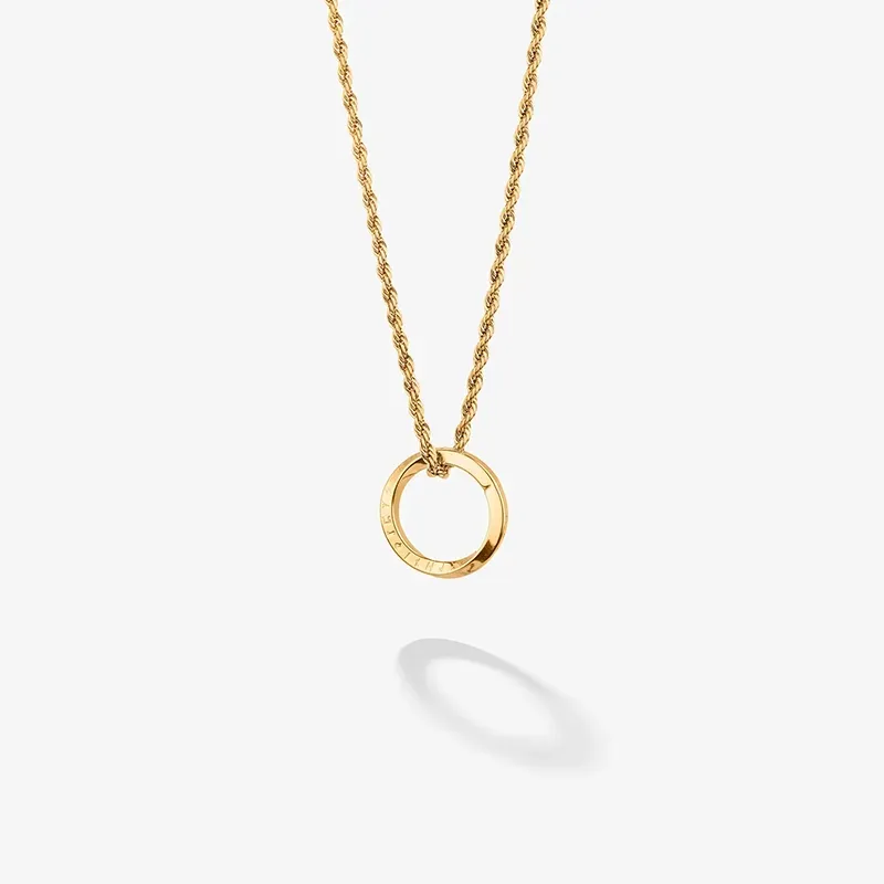 Colar Homem Piti Anel Dourado