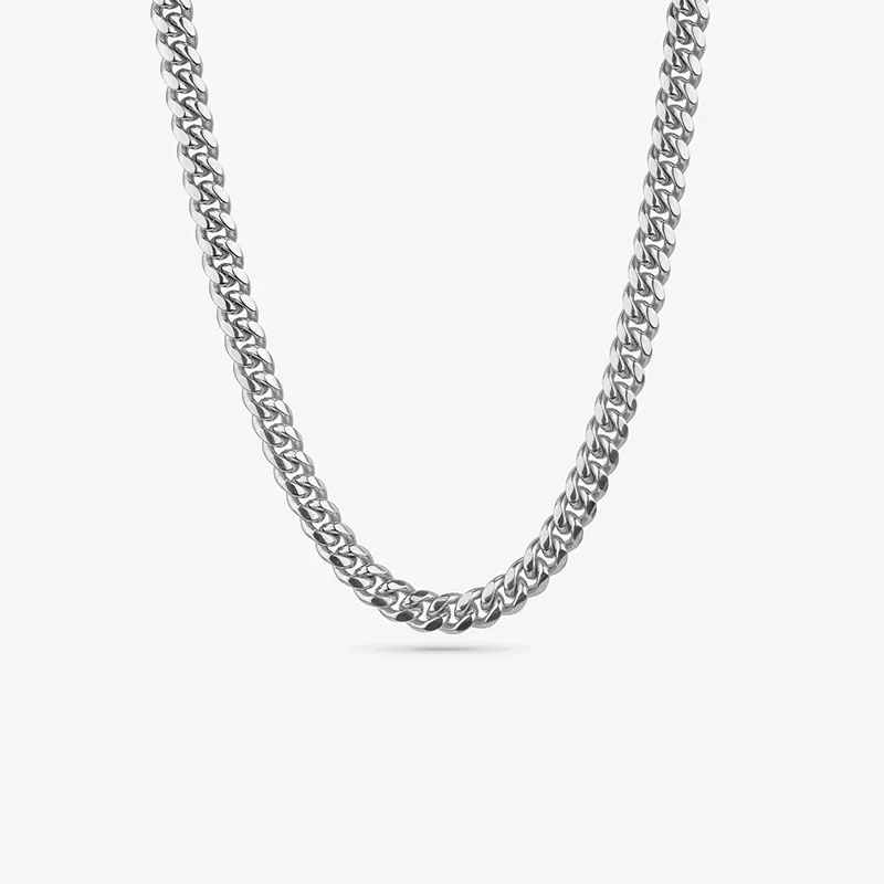 Colar Homem Musculitos Elos Prateado