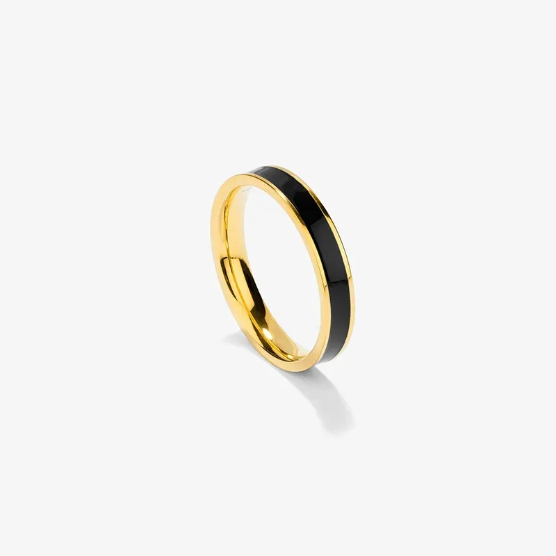 Anel Homem Nogueiras Fino Dourado 26
