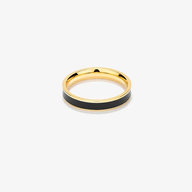 Anel Homem Nogueiras Fino Dourado 26