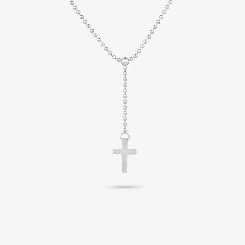 Colar Homem Palau Cruz Prateado